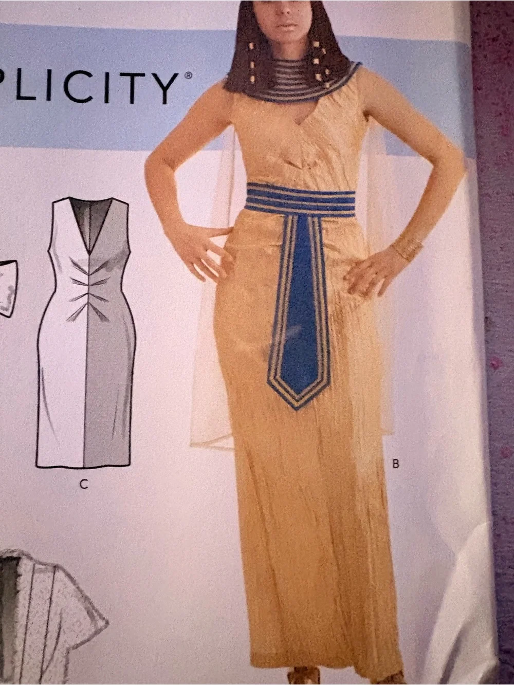 BN UNCUT SIMPLICITY 9167 R5 PLUS HALLOWEEN COSTUMES SEWING PATTERNS EGYPTIAN